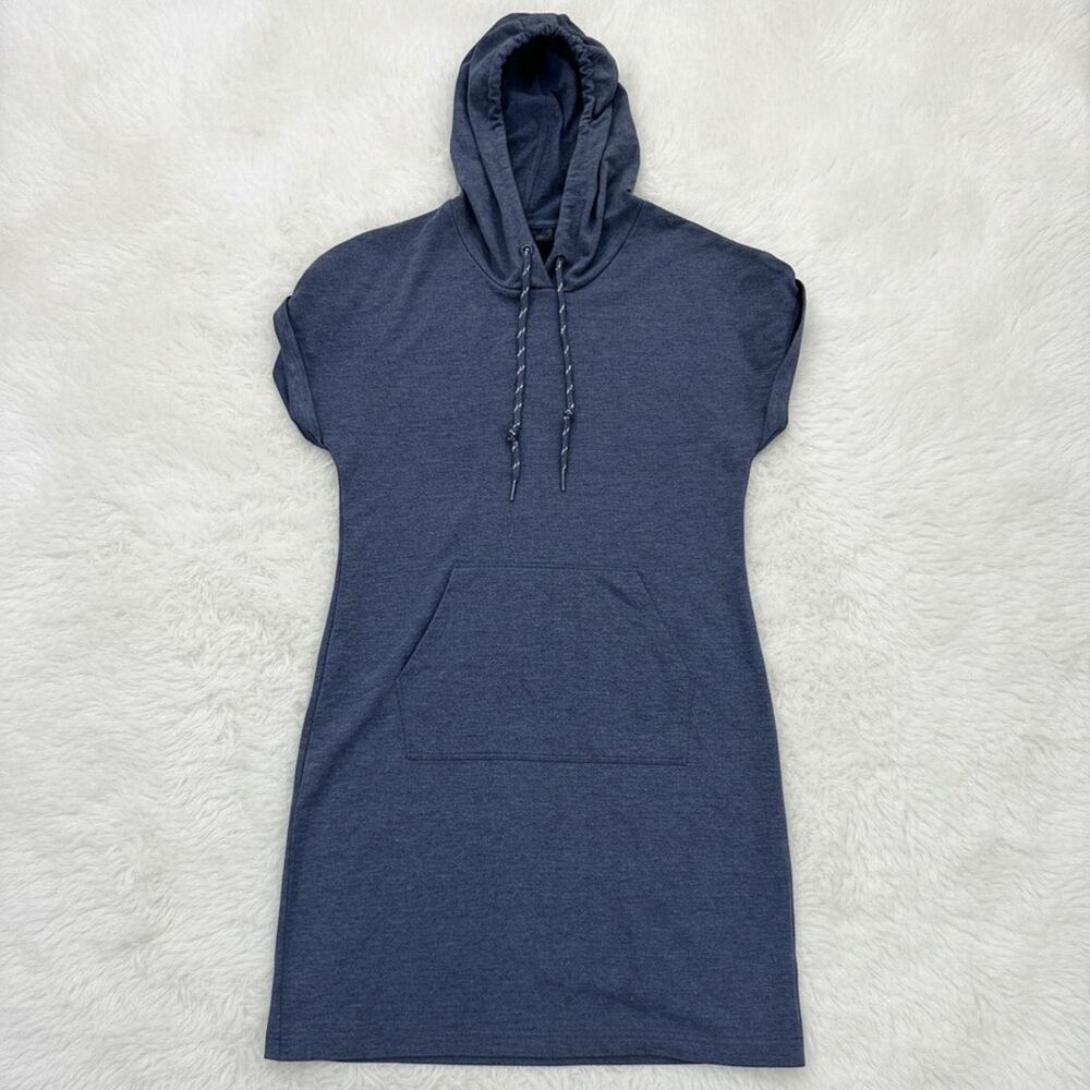 Women's Gray Mini Hooded Dress - Size Medium
 b36